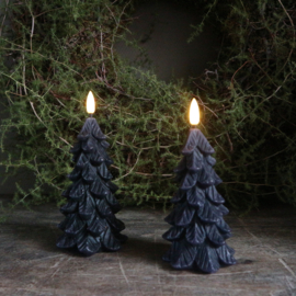 Kerstboom LED kaars met 3D vlam M ( H 17 cm)