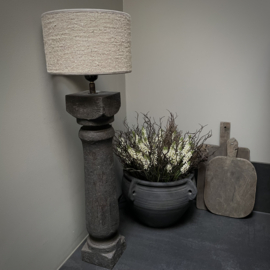 Massief houten balusterlamp  (H 60 cm)