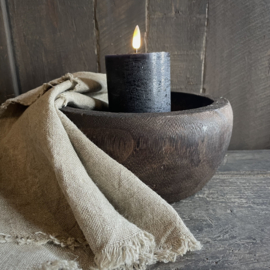 Houten kom/ bowl ( Dia 22 cm.)