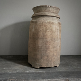 Authentieke houten Naga pot (H 49 cm)