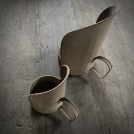 Metalen kandelaar (H 16 cm)