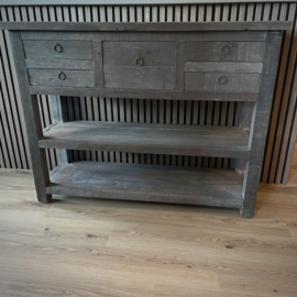 Sidetable 'Driftwood' 5 lades (120 cm breed)