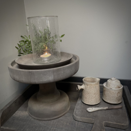 Bubbel windlicht (H 15 cm)