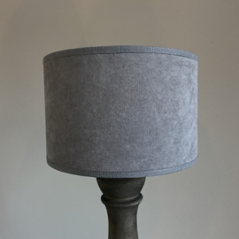 Lampenkap grijs 'velvet' (Ø 20 cm.)