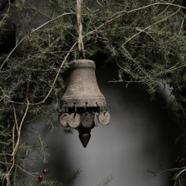 Metalen klos 'muntjes' (H 15 cm)