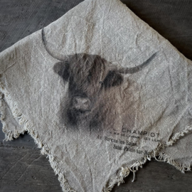 Shabby linnen  'Hooglander kleur' (45x45 cm)