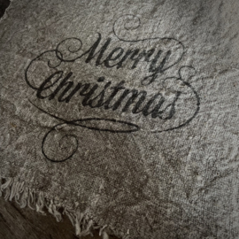 Shabby linnen  "Merry Christmas" (30x45 cm)