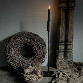 Metalen kandelaar 'S' (60 cm hoog)