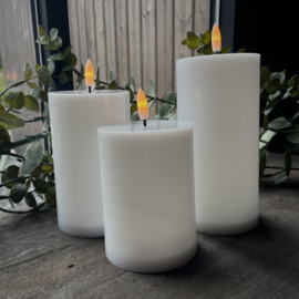 Set van 3 outdoor LED kaarsen 'Wit'