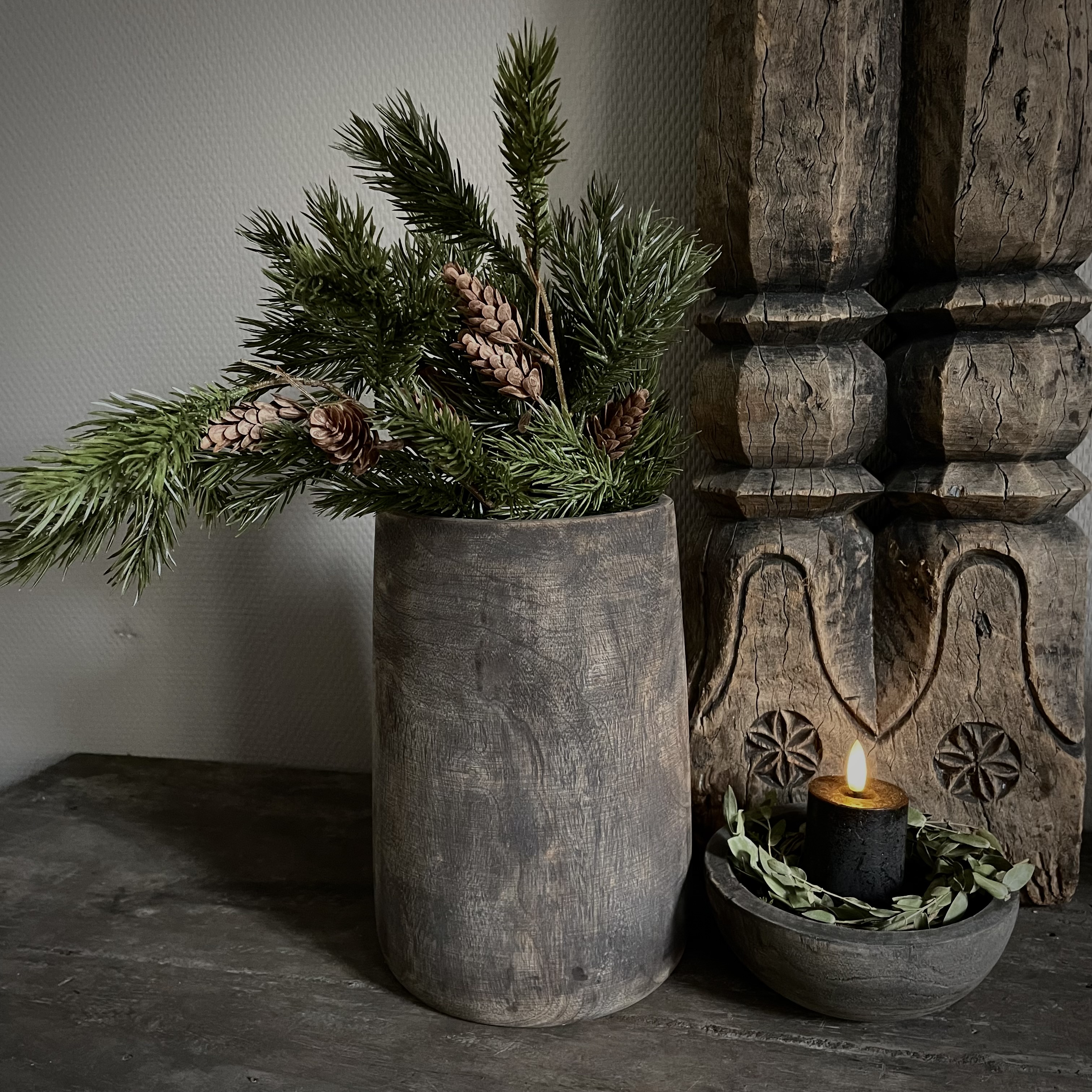 Pine branch 'kunst' (L 65 cm)