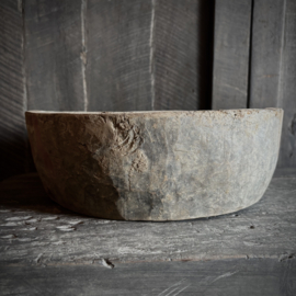Houten schaal/ bowl 'Naga' ( Dia 30 cm)