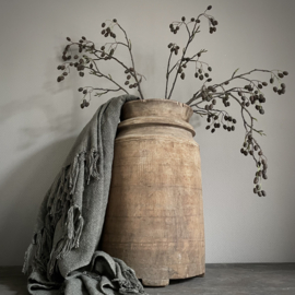 Authentieke houten Naga pot (H 49 cm)