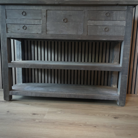 Sidetable 'Driftwood' 5 lades (120 cm breed)