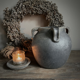 Aardewerken pot  (H 25 cm.)