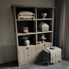 Open vakkenkast 'Driftwood' (200 cm hoog)