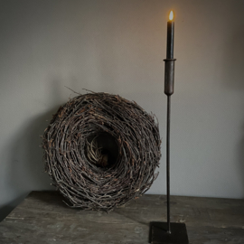 Metalen kandelaar 'S' (60 cm hoog)