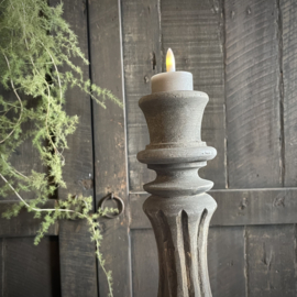 Massief houten kandelaar Luksa 'Jaya' ( 51 cm.)