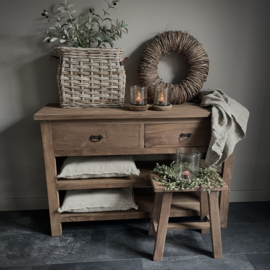 Houten dressoir met 2 lades (120  breed)