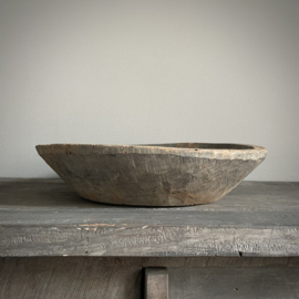 Oude houten schaal Nr 118  (Ø 43 cm)