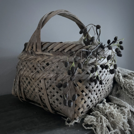 Authentieke Chinese pluk mand k (H 45 cm)