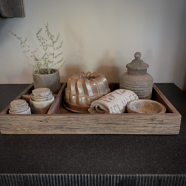 Oud houten dienblad (50 x 30  cm.)