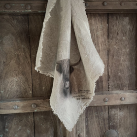 Shabby linnen  'Hooglander kleur' (45x45 cm)