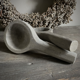 Houten lepel/ bowl L (L 24,5 cm)