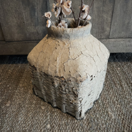 Authentieke Chinese leemmand n (40 cm hoog)