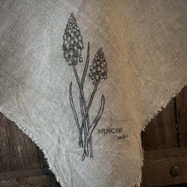 Shabby linnen  'Muscari' (45x45 cm)