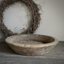 Oude houten schaal Nr 120  (Ø 42 cm)