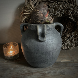 Aardewerken pot  (H 19,5 cm.)