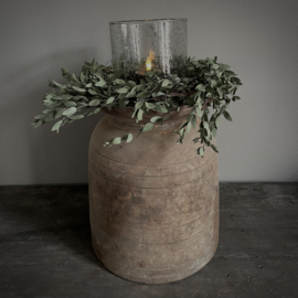Oude Nepalese pot  NR130 (H 32 cm)