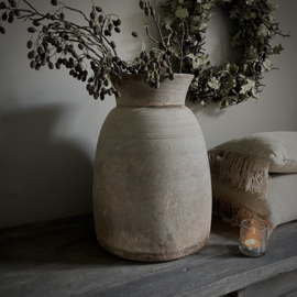 Authentieke houten Nepalese pot XXL (H 48 cm)