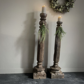 Oude Indische pilaar (H 100 cm.)