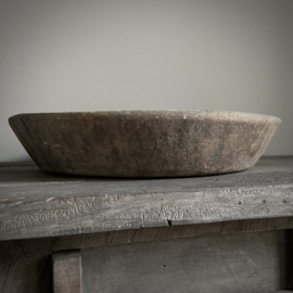 Oude houten schaal Nr 123  (Ø 46 cm)