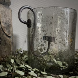 Donker metalen glashaak (H 15,5 cm)