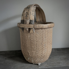 Authentieke Chinese plukmand XL  (H 65 cm)