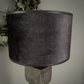 Unieke houten balusterlamp inclusief kap  (H 51 cm)