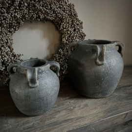 Aardewerken pot  (H 19,5 cm.)