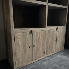 Open vakkenkast 'Driftwood' (200 cm hoog)