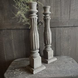 Massief houten kandelaar Luksa 'Jaya' ( 51 cm.)