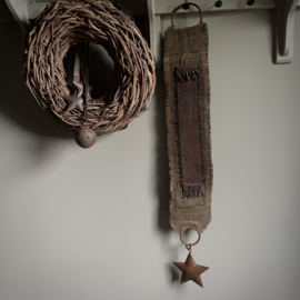 Kalkdoek hanger 'bruin' (L 110 cm)
