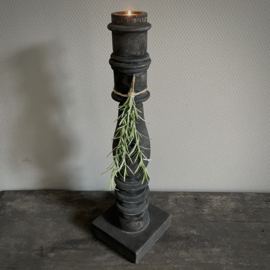 Massief houten kandelaar (50 cm.)
