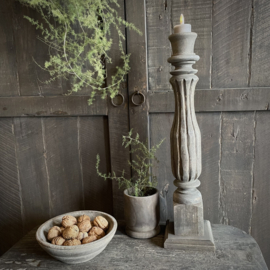 Massief houten kandelaar Luksa 'Jaya' ( 51 cm.)