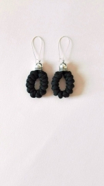 Nylon cord earrings 019