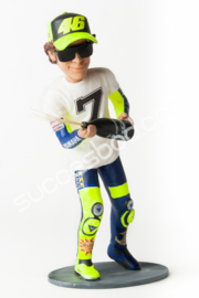 1;12<>BIG HEAD (1:8) - "PODIUM" Rossi  - MotoGP 2005  -   "7 Time World Champion".