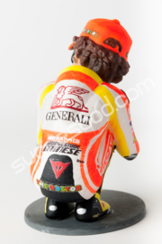 1;12<>BIG HEAD (1:8)- Valentino Rossi  -  "CROUCHED POSITION" -  MotoGP 2011