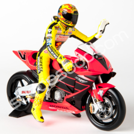 1;12<>HONDA RC 211V - Set - MotoGP 2001 "MOTEGI - Rossi #46 .Bike+Figurine