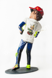 1;12<>BIG HEAD  (1:8)- "PODIUM" Rossi  -  MotoGP 2008  -  "8 Time World Champion"