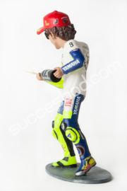 1;12<>BIG HEAD  (1:8)- "PODIUM" Rossi  -  MotoGP 2008  -  "8 Time World Champion"